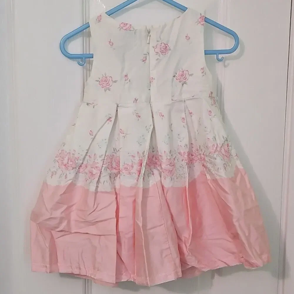 Ralph Lauren Baby Girl Sleeveless Dress Pink Floral  9M
